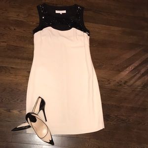 Trina Turk Sequin Topped Dress w/Cutout